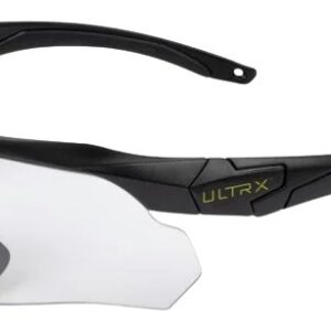 ULTRX shooting glasses with clear lenses for eye protection.