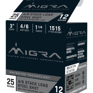 MIGRA M12AS46   12G 3"     4-6SHT 1.25       25/10