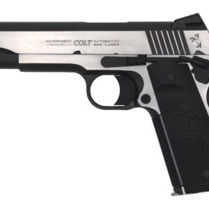 Colt Mfg O1070CEOR Combat Elite Government Full Size 45 ACP 8+1 5" Stainless National Match Barrel Two-Tone Elite Stainless Steel Optic Ready/Serrated Slide & Frame w/Beavertail, Ambidextrous