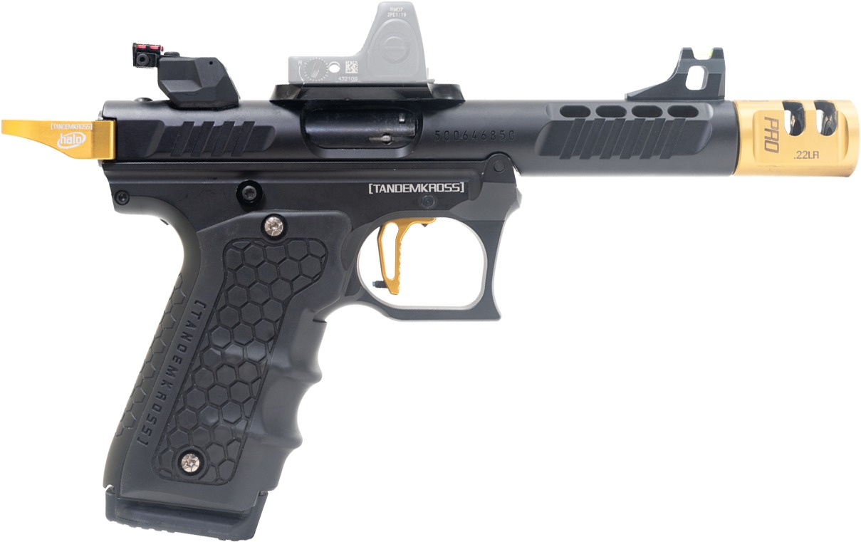 TandemKross FA26N0458BBG2 Mark IV 22/45 Lite 22 LR 10+1 4.50" Stainless Threaded Barrel Black Anodized Serrated Slide Black Anodized Polymer Frame Aluminum Grip RMR/RMSC/Delta Point Pro
