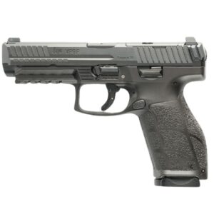 HK 81001245 VP9 A1 F-B Full Size Frame 9mm Luger 10+1 4.50" Steel Optic Ready Slide, Black Polymer Frame w/Picatinny Rail, Interchangeable Backstrap Grip