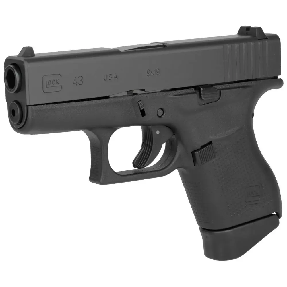 GLOCK 43 GEN 3 9MM PISTOL 3.39" FXD 5.5lb 2-6RD MAGS - Image 2