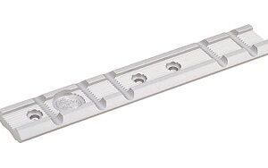 Ruger 90224 Scope Base Adapter  Silver Aluminum Fits Ruger Mark II/III/Mark IV/22/45 Weaver Mount