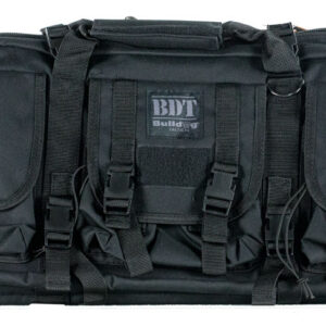 Bulldog BDT6043B BDT Tactical Double 43" Black Nylon, 3 Accessory Pockets, Deluxe Padded Backstraps, Lockable Zipper, Padded Internal Divider