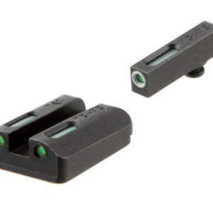 TruGlo TG13TA2A TFX  Black | Green Tritium & Fiber Optic White Outline Front Sight Green Tritium & Fiber Optic Rear Sight