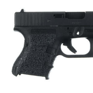 Talon Grips 117R Adhesive Grip  Compatible w/Glock 26/27/28/33/39 Gen4 w/Medium Backstrap, Black Textured Rubber