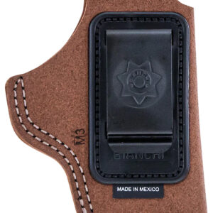 Bianchi 10376 6C  IWB Tan Leather Belt Clip Fits 2-3" Barrels Ruger/Colt/S&W K Frame Right Hand