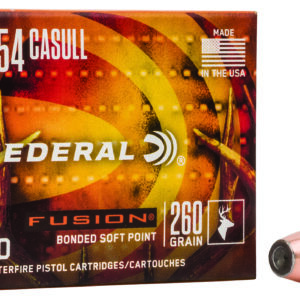 Federal F454FS1 Fusion Handgun 454Casull 260gr Fusion Soft Point 20 Per Box/10 Case