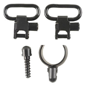 Uncle Mike's 15932 Magnum Band Swivel Set made of Steel with Blued Finish, 1" Loop Size, Quick Detach 115 SG-2 Style for Most 12 Gauge Shotguns