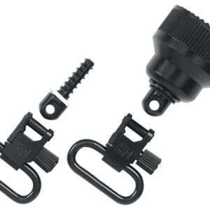 Uncle Mike's 18015 Mag Cap Swivel Set made of Steel with Blue Finish, 1" Loop Size & Quick Detach Style for 20 Gauge Remington 870 & 870 Youth Includes Two Super Swivels