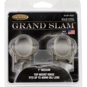 Weaver Mounts 49321 Grand Slam Silver 1" Medium