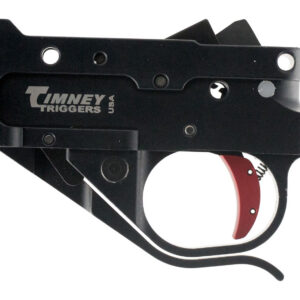 Timney Triggers 10222C Replacement Trigger  Single-Stage Curved Trigger with 2.75 lbs Draw Weight & Black/Red Finish for Ruger 10/22