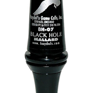 Haydel's Game Calls BH07 Black Hole  Open Call Double Reed Mallard Sounds Attracts Ducks Black Polycarbonate