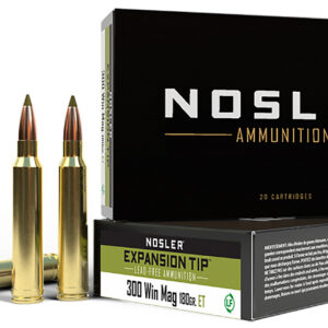 Nosler 40038 E-Tip  300WinMag 180gr E Tip Lead Free 20 Per Box/10 Case