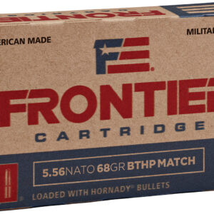 Frontier Cartridge FR310 Military Grade Centerfire Rifle 5.56x45mmNATO 68gr Hollow Point Boat Tail Match 20 Per Box/25 Case