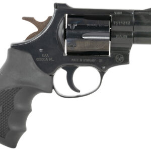 Weihrauch Guns 770125 Windicator  38 Special 6rd 2" Blued Steel Barrel & Cylinder, Compact Blued  Steel Frame w/Exposed Hammer, Ramp Front/Fixed Rear Sights, Finger Grooved Black Rubber Grip