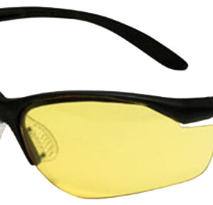 Howard Leight R01536 Uvex Vapor II Shooting Glasses Adult Amber Lens Anti-Fog Polycarbonate Black Frame