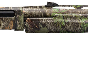 High-performance hunting rifle with camouflage finish and scope for outdoor shooting.