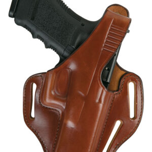 Bianchi 24116 77 Piranha  OWB Size 01 Tan Leather Belt Slide Fits S&W J Frame Right Hand