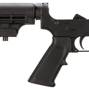 Smith & Wesson 812002 Assembled Lower Receiver 5.56x45mm NATO 7075-T6 Aluminum Black Receiver, Black Synthetic Collapsible Stock Pistol Grip for S&W M&P15