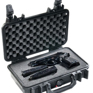 Pelican 1170000110 Protector Case Black Polypropylene Holds Handgun