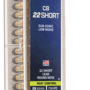 CCI 0026 Specialty CB Pest Control 22Short 29gr Lead Round Nose 100 Per Box/50 Case
