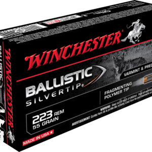 Winchester Ammo SBST223B Ballistic Silvertip 223Rem 55gr Fragmenting Polymer Tip 20 Per Box/10 Case