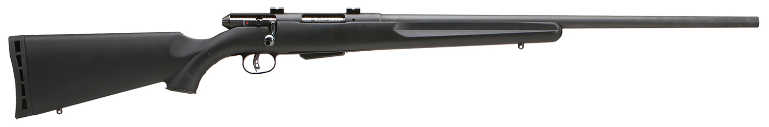 Savage Arms 19154 25 Walking Varminter Full Size 222 Rem 4+1 22" Matte Black Heavy Barrel, Matte Black Carbon Steel Receiver Drilled & Tapped, Matte Black Fixed Varmint Synthetic Stock, Right Hand