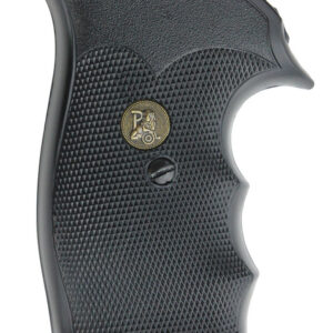 Pachmayr 03292 Gripper Grip Checkered Black Rubber with Finger Grooves for S&W N Frame