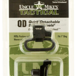 Uncle Mike's 14050 Super Swivel  Quick Detach w/Fixed Picatinny Swivel Attachment Blued 1" Loop