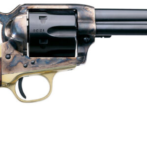 Taylors & Company 550527 Ranch Hand  357 Mag Caliber with 5.50" Blued Finish Barrel, 6rd Capacity Blued Finish Cylinder, Color Case Hardened Finish Steel Frame & Walnut Grip