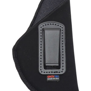 GrovTec US Inc GTHL14112R Inside The Pants  IWB Size 12 Black Suede Compatible w/Glock 26/27/33 Belt Clip Mount Right Hand