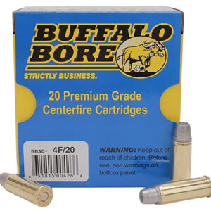 Buffalo Bore Ammunition 4F20 Deer Grenade Strictly Business 44Rem Mag +P 240gr Gas Checked Hollow Point 20 Per Box/12 Case