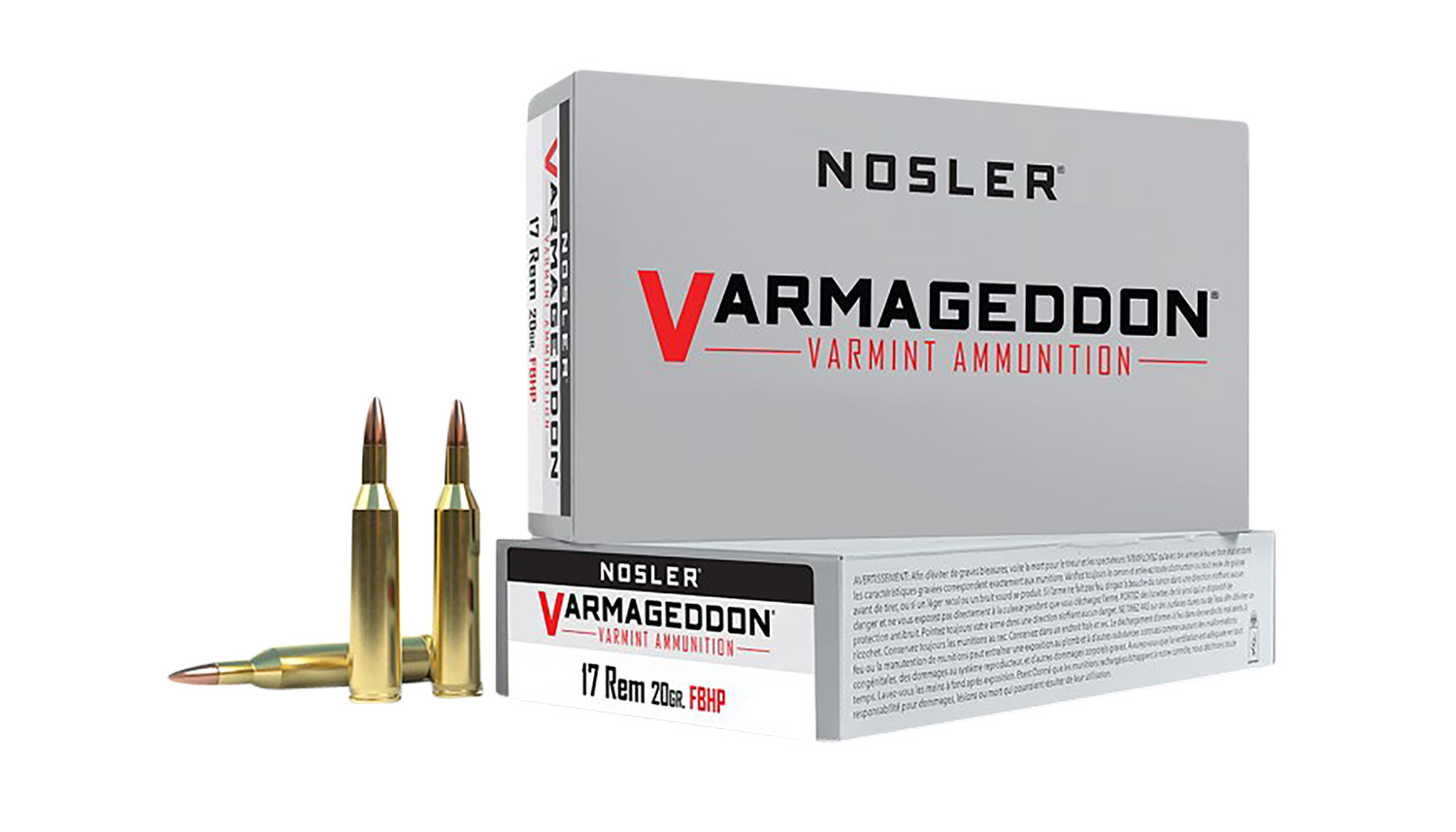 Nosler 65100 Varmageddon 17Rem 20gr Flat Base Hollow Point 20 Per Box/20 Case