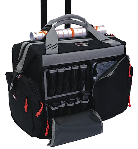 GPS Bags 2215RB Rolling Black Canvas Holds 4 Handguns