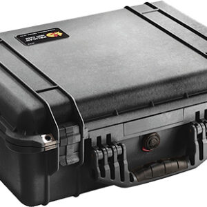 Pelican 1520000110 Protector Case Black Polypropylene Holds Handgun