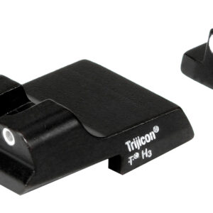 Trijicon 600437 Bright & Tough Night Sights  Green/Tritium White Outline Front Sight-Green/Tritium White Outline Rear Sight Smith & Wesson 1911