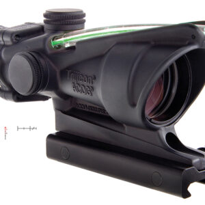 Trijicon 100229 ACOG  Black Hardcoat Anodized 4x 32mm Illuminated Green Chevron Reticle