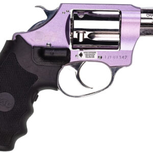 Charter Arms 53842 Undercover Lite Chic Lady Small 38 Special 5 Shot 2" High Polished Stainless Steel Barrel & Cylinder, Lavender Aluminum Frame w/Black Crimson Trace Laser Grip, Exposed Hammer