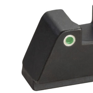 AmeriGlo GL329 Optic Compatible Sight Set for Glock  XL Tall Green Tritium White Outline Front Sight-Green Tritium White Outline Rear Sight