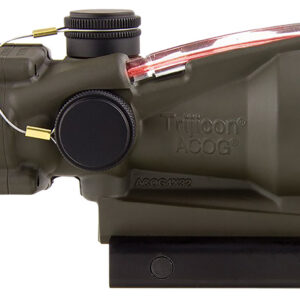Trijicon 100309 ACOG  OD Green 4x32mm Illuminated Red Chevron .223/5.56 BDC Reticle