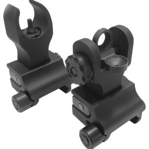 Samson FFSFRSPKG Sight Set  Black Anodized Folding HK Front, A2 Rear for AR-15