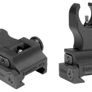 Two firearm mounting accessories with adjustable features.
