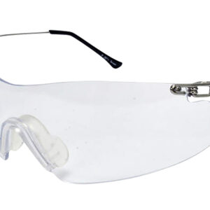 Radians CP5710CS Clay Pro Shooting Glasses Adult Clear Lens Wraparound Silver Frame