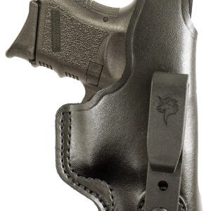 DeSantis Gunhide 033BAE1Z0 Dual Carry II  IWB/OWB Black Leather Belt Clip Compatible w/Glock 26/ Walther PPS Right Hand