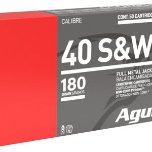 Aguila 1E402110 40S&W 180gr Full Metal Jacket 50 Per Box/20 Case