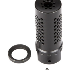 Spikes Tactical SBV1017 Dynacomp Extreme Muzzle Brake Black Nitride 416R Stainless Steel with 1/2"-28 tpi Threads & 2.25" OAL for 5.56x45mm NATO