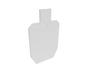B/C FULL IPSC SILHOUETTE TARGET WHT