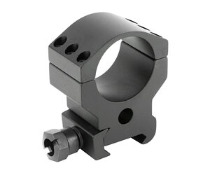 Gun scope mount with quick-release lever for firearms.