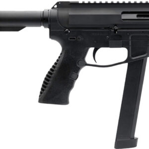 Semi-automatic pistol with suppressor for tactical use.